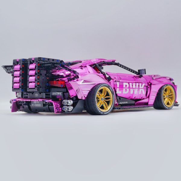 1:8 Toyota Supra Electroplating Pink Limited Edition, Electric Air Suspension, Rear Accelerator Blade linkage (4399 Pcs) - Image 5