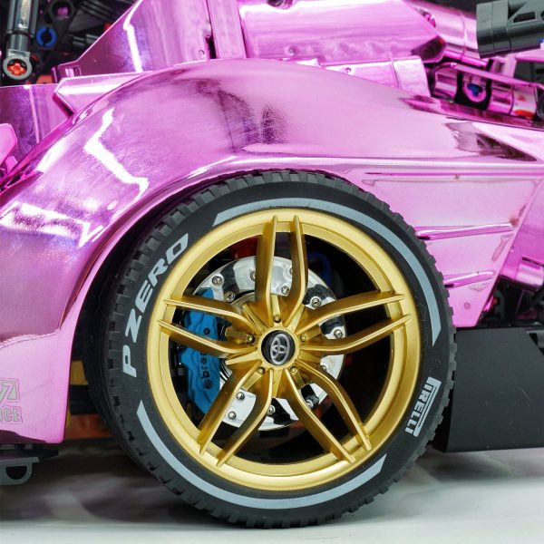 1:8 Toyota Supra Electroplating Pink Limited Edition, Electric Air Suspension, Rear Accelerator Blade linkage (4399 Pcs) - Image 7