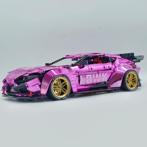 1:8 Toyota Supra Electroplating Pink Limited Edition, Electric Air Suspension, Rear Accelerator Blade linkage (4399 Pcs) - Image 8