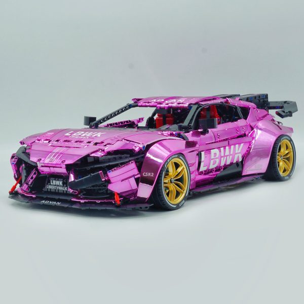 1:8 Toyota Supra Electroplating Pink Limited Edition, Electric Air Suspension, Rear Accelerator Blade linkage (4399 Pcs) - Image 9