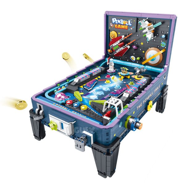 Interstellar Pinball Table, with controllable ejection and coin insertion, Marquee light, brings back childhood memories (2309 Pcs) - Image 9