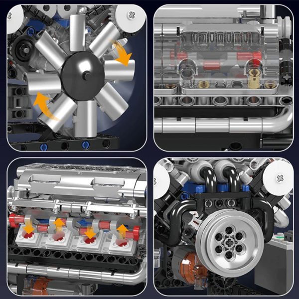 MOTORISED V8 ENGINE (534 PCS) - Image 7