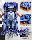 1: 10 Apollo X1 Modified Version with Remote Control, Drift, Color Light Wheels, Jet Propulsion, Armor Explosion Mode (2381 Pcs)