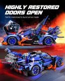 1: 10 Apollo X1 Modified Version with Remote Control, Drift, Color Light Wheels, Jet Propulsion, Armor Explosion Mode (2381 Pcs)