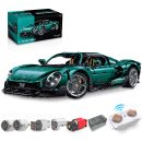 1: 8 Alfa Romeo 33 Stradale Supercar with Remote Control, Electric Doors, Electric Air Suspension, Steam Spray System(3861 Pcs)
