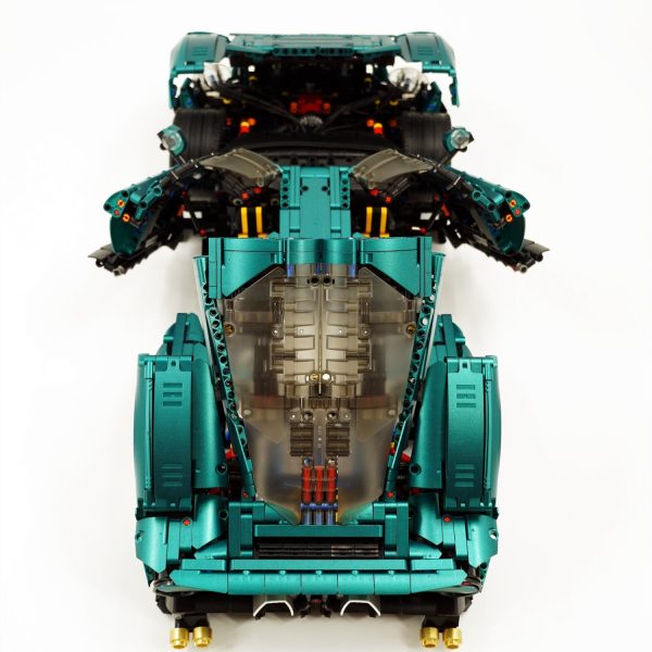 1: 8 Alfa Romeo 33 Stradale Supercar with Remote Control, Electric Doors, Electric Air Suspension, Steam Spray System(3861 Pcs) - Image 13