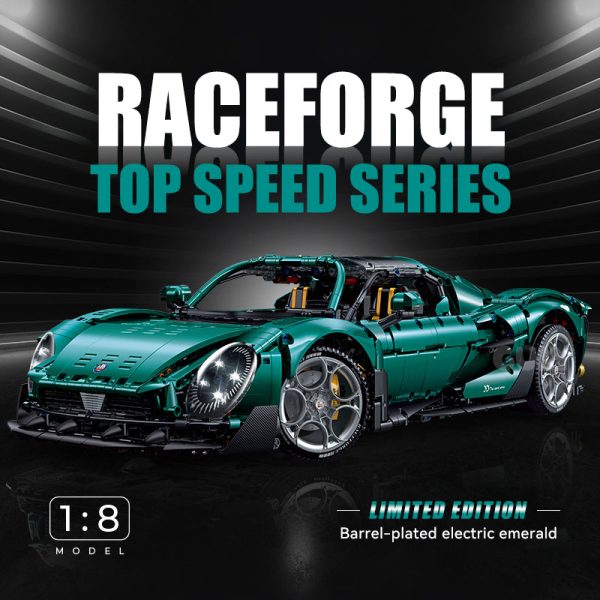 1: 8 Alfa Romeo 33 Stradale Supercar with Remote Control, Electric Doors, Electric Air Suspension, Steam Spray System(3861 Pcs) - Image 7