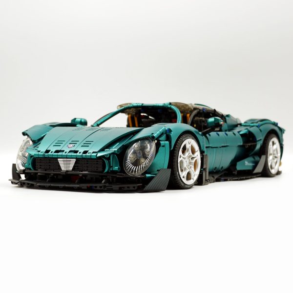 1: 8 Alfa Romeo 33 Stradale Supercar with Remote Control, Electric Doors, Electric Air Suspension, Steam Spray System(3861 Pcs) - Image 9
