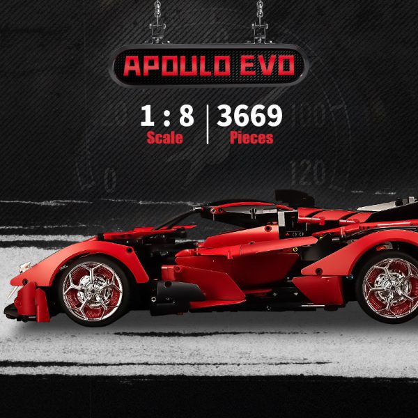 1: 8 Apollo Red Devil with Remote Control, High Detail Restoration (3669 Pcs) - Image 7