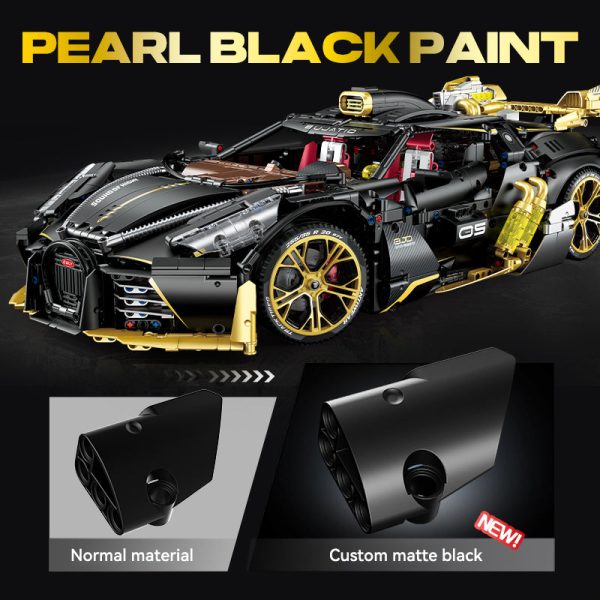 1: 8 Bugatti Special Edition Supercar with Remote Control, Electric Doors, Electric Air Suspension, Steam Spray System(4368 Pcs) - Image 7