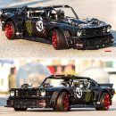 1: 8 Ford Mustang Black Warrior Building Set, Muscle Car Model, Ultimate Collector's Edition (3145 Pcs)