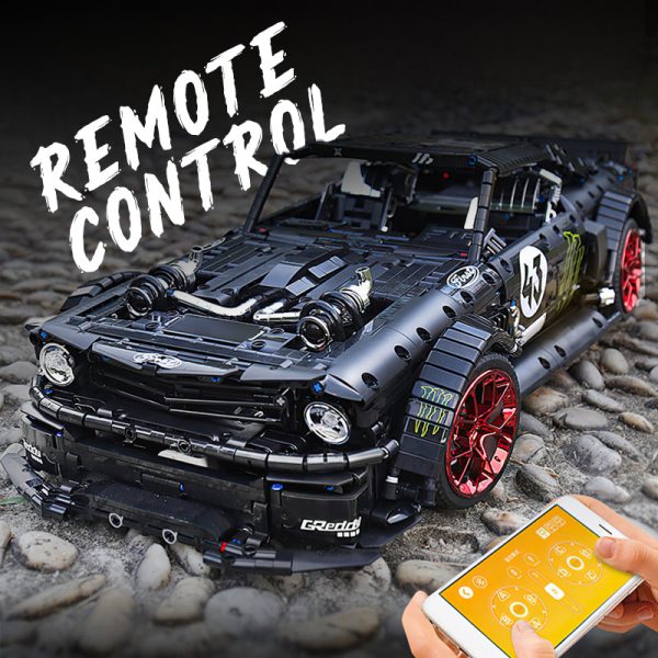 1: 8 Ford Mustang Black Warrior Building Set, Muscle Car Model, Ultimate Collector's Edition (3145 Pcs) - Image 8