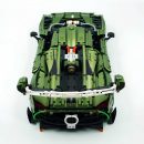 1: 8 Koenigsegg JESKO Supercar with Remote Control, Electric Doors and Rear Spoiler, Electric Air Suspension, Steam Spray System(3838 Pcs)