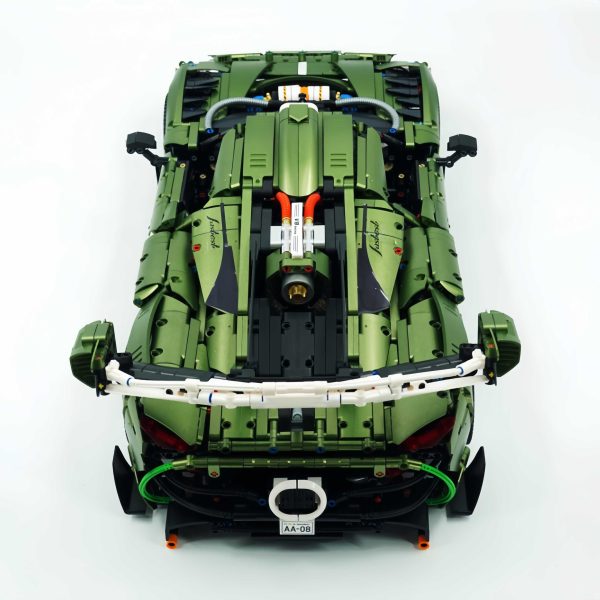 1: 8 Koenigsegg JESKO Supercar with Remote Control, Electric Doors and Rear Spoiler, Electric Air Suspension, Steam Spray System(3838 Pcs) - Image 19