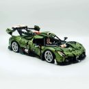 1: 8 Koenigsegg JESKO Supercar with Remote Control, Electric Doors and Rear Spoiler, Electric Air Suspension, Steam Spray System(3838 Pcs)