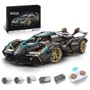1: 8 Lamborghini Lambo V12 Vision GT, Cyberpunk Style, Electric Opening and Closing Cockpit (2472 Pcs)