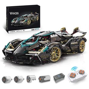 1: 8 Lamborghini Lambo V12 Vision GT, Cyberpunk Style, Electric Opening and Closing Cockpit (2472 Pcs)