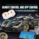 1: 8 Lamborghini Lambo V12 Vision GT, Cyberpunk Style, Electric Opening and Closing Cockpit (2472 Pcs)