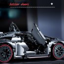 1: 8 Lamborghini VENENO Silver Gray with Remote control, Manual/Electric Air Suspension (4016 Pcs)