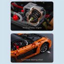 1: 8 Mazda RX-7 with Remote Control, Front and Rear Lights, All Printed Exterior Parts Without Stickers (3305 Pcs)