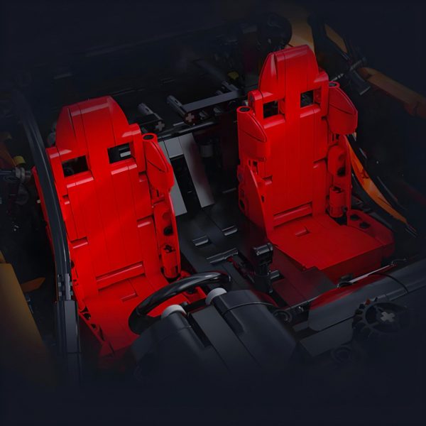 1: 8 Mazda RX-7 with Remote Control, Front and Rear Lights, All Printed Exterior Parts Without Stickers (3305 Pcs) - Image 9