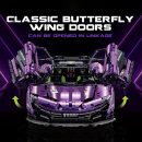 1: 8 McLaren P1 Phantom Purple Supercar Building Sets with Remote Control, Electric lift tail, Electric Doors (3568 Pcs)