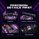 1: 8 McLaren P1 Phantom Purple Supercar Building Sets with Remote Control, Electric lift tail, Electric Doors (3568 Pcs)