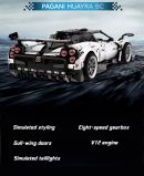 1: 8 Pagani Huayra Silver Plating Ultimate Edition (4708 Pcs)