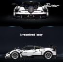 1: 8 Pagani Huayra Silver Plating Ultimate Edition (4708 Pcs)