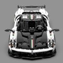 1: 8 Pagani Huayra White Italy Concept Ultimate Edition (4708 Pcs)