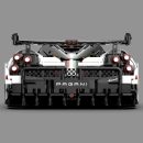1: 8 Pagani Huayra White Italy Concept Ultimate Edition (4708 Pcs)