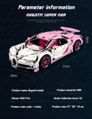 1: 8 Pink Bugatti Chiron Collector's Edition (4031 Pcs)