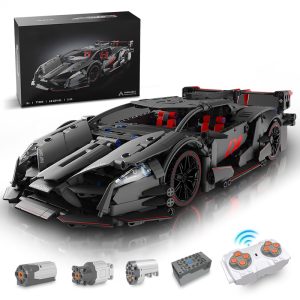 1:14 Lamborghini Red  Sports Car Dark Night Building Sets, Collectable Model for Boys Men Teens (1056 Pcs)