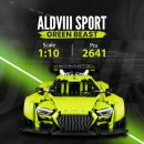AUDI R8 Green Beast, Large Rear Wing (2641 Pcs)