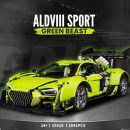 AUDI R8 Green Beast, Large Rear Wing (2641 Pcs)