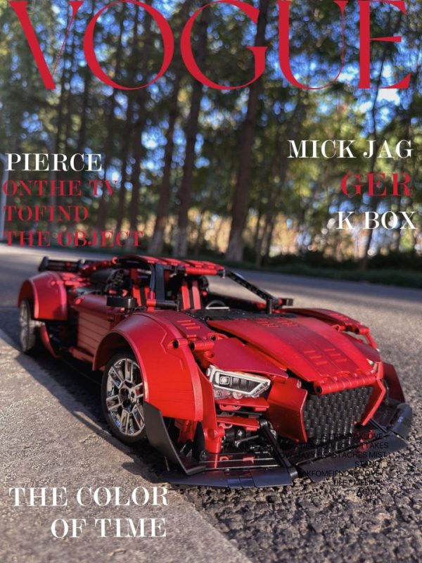 AUDI R8 Red Beast, Large Rear Wing (2641 Pcs) - Image 6
