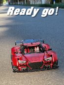 AUDI R8 Red Beast, Large Rear Wing (2641 Pcs)