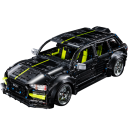 AUDI RS6 Black Warrior Set, High Detail Restoration, Travel SUV, Removable Roof Storage Box (2896 Pcs)