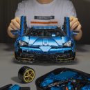 Lamborghini SVJ Supercar, One-Touch Scissor Doors, Exclusive Design Wheels, Mechanical Principles, The Ultimate Italian Bull (3810 Pcs)