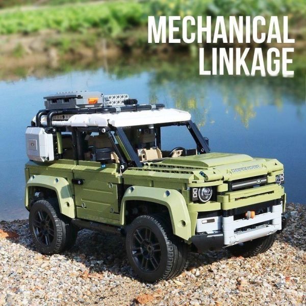 Land Rover Defender, Removable Roof Rack, Rotating Gear to Recover the Tow Rope, Travel Compartment, Foldable Rear Seats, Four-Speed Gearbox, Six-Cylinder Engine (2623 Pcs) - Image 2