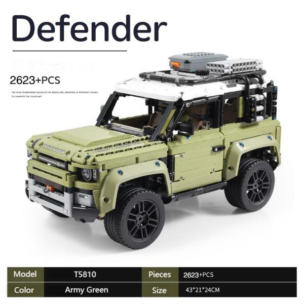 Land Rover Defender, Removable Roof Rack, Rotating Gear to Recover the Tow Rope, Travel Compartment, Foldable Rear Seats, Four-Speed Gearbox, Six-Cylinder Engine (2623 Pcs) - Image 8