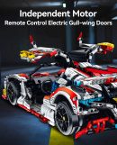 1: 10 Apollo MOC Building Kit, Remote Control Drift, Electric gullwing doors, 2732 Pcs