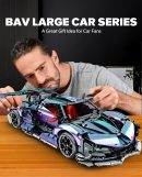 1: 10 Apollo Super Plated Sports Car, Remote Control Drift, Electric Gullwing Doors, 2036 Pcs