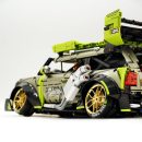 1: 10 Super MINI COOPER Car Building Sets with Remote Control, Electric Spray System, Electric Air Suspension and Rear Wing (2550 Pcs)