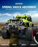 1: 6 Jeep Wrangler Off-Road Pickup Building Kit with Tank Steering, Adult Collectible Model Cars, 2121 Pcs
