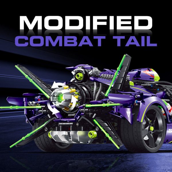 1: 8 Armor Apollo EVO Building Sets with Remote Control, Tail Propeller Can Rotate and Emit Light, Electric Door (3909Pcs) - Image 3