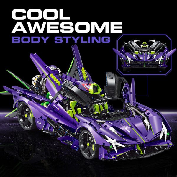 1: 8 Armor Apollo EVO Building Sets with Remote Control, Tail Propeller Can Rotate and Emit Light, Electric Door (3909Pcs) - Image 5
