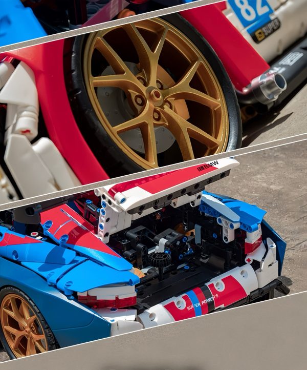 1: 8 BMW M4 Sportcar Building Set, Fully Detailed Simulation, The Ultimate Collectible (4556Pcs) - Image 4