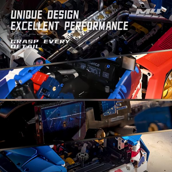 1: 8 BMW M4 Sportcar Building Set, Fully Detailed Simulation, The Ultimate Collectible (4556Pcs) - Image 7