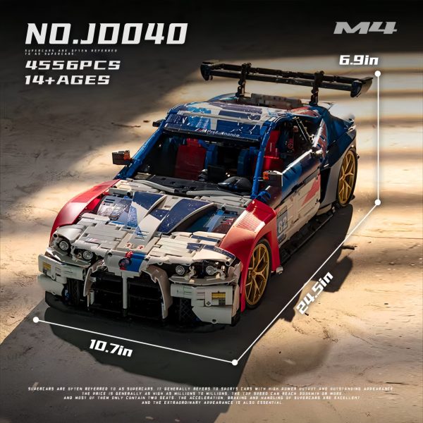 1: 8 BMW M4 Sportcar Building Set, Fully Detailed Simulation, The Ultimate Collectible (4556Pcs) - Image 8